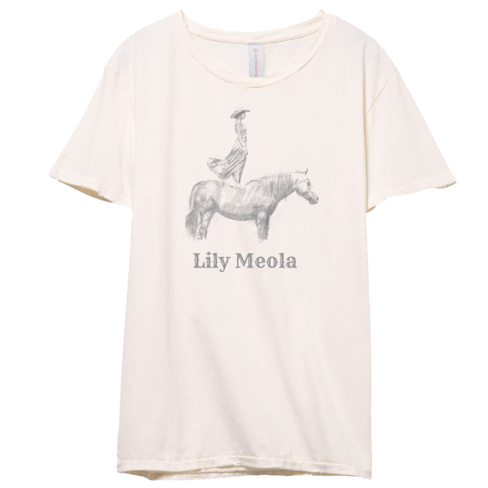Natural Horse Sketch Tee – Lily Meola Music